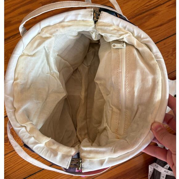 1980s Patchwork Leather Kiss Lock Shoulder Bag, ColorBlock - Picture 7 of 7